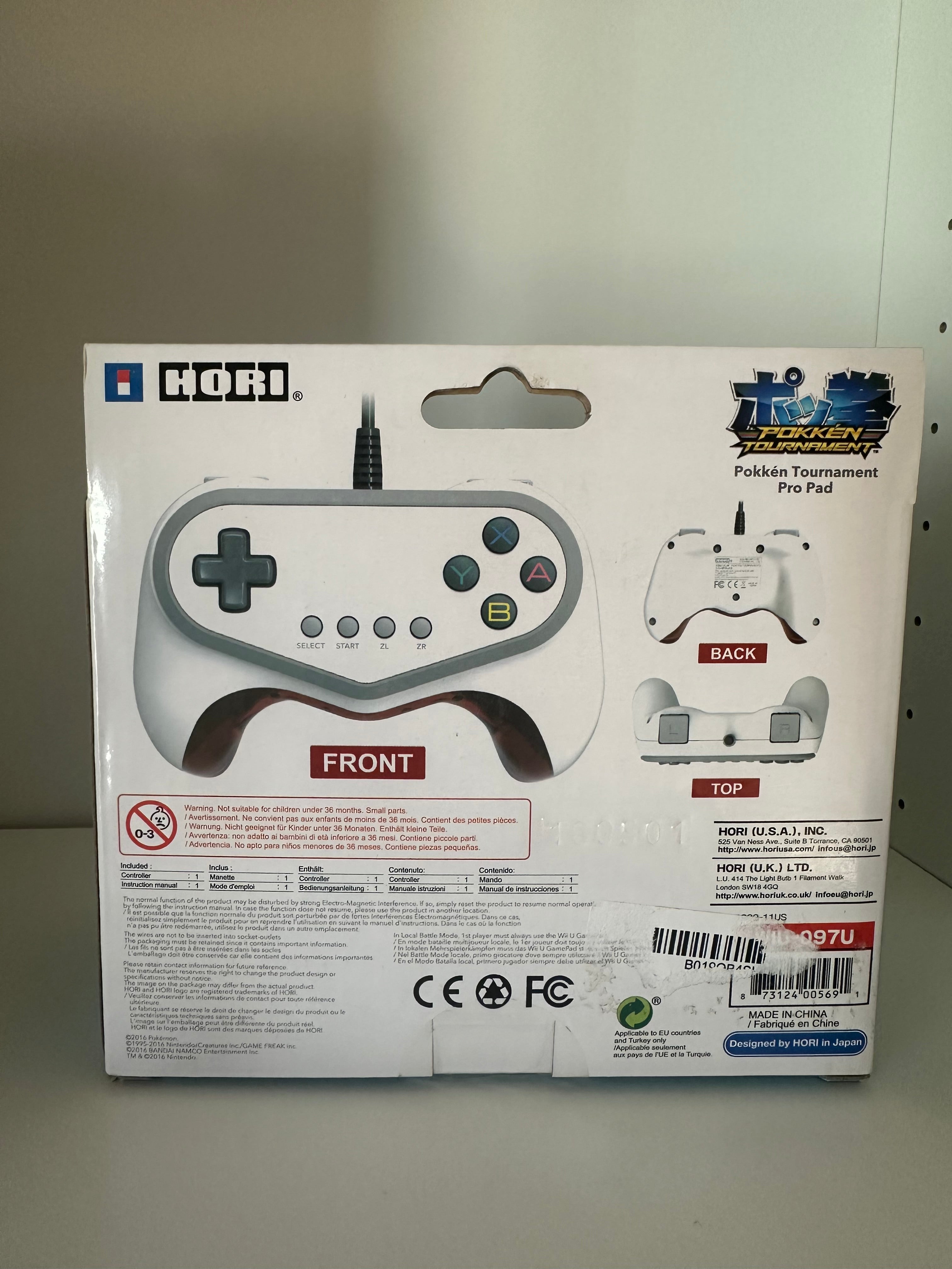 NEW Pokken Tournament Pro Pad Controller for Nintendo Wii U (HORI) Pokemon