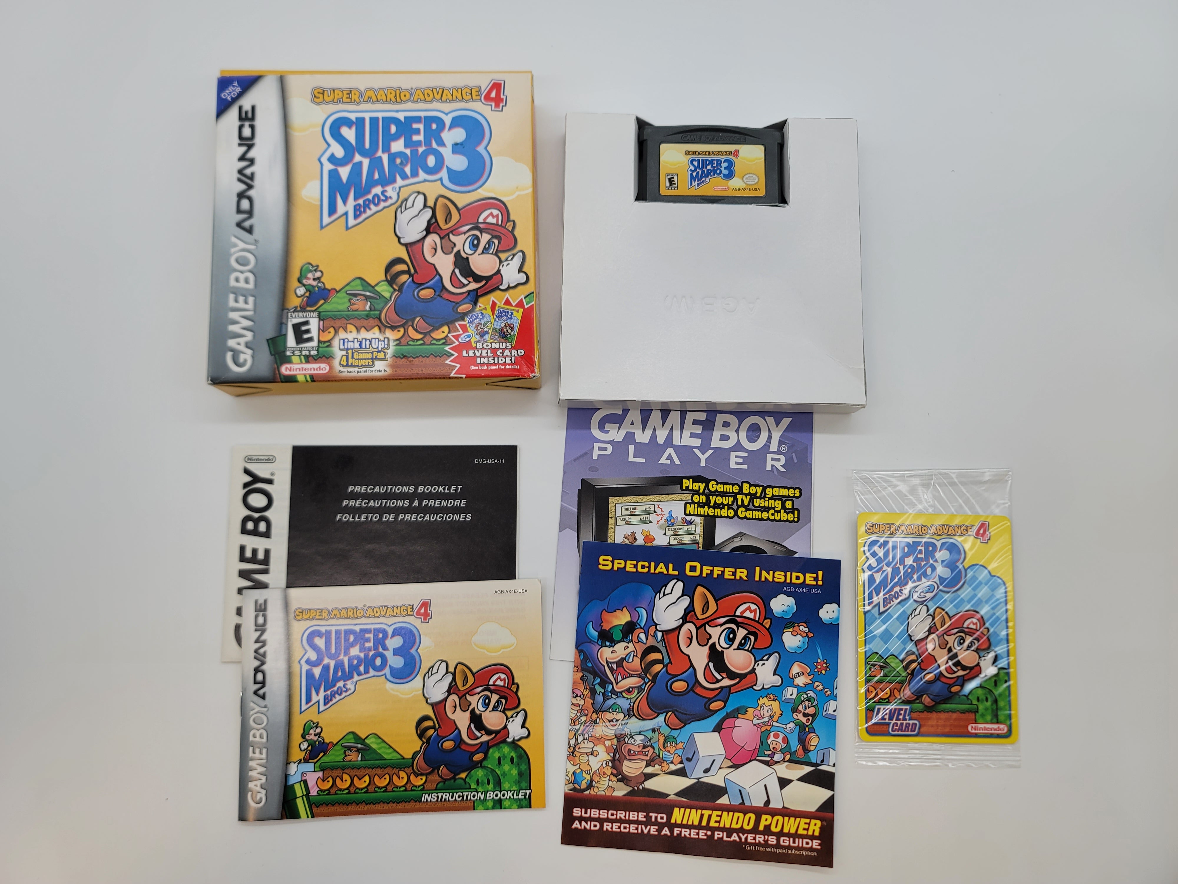 Super Mario Advance 4 Super Mario Bros. 3 for Nintendo Game Boy