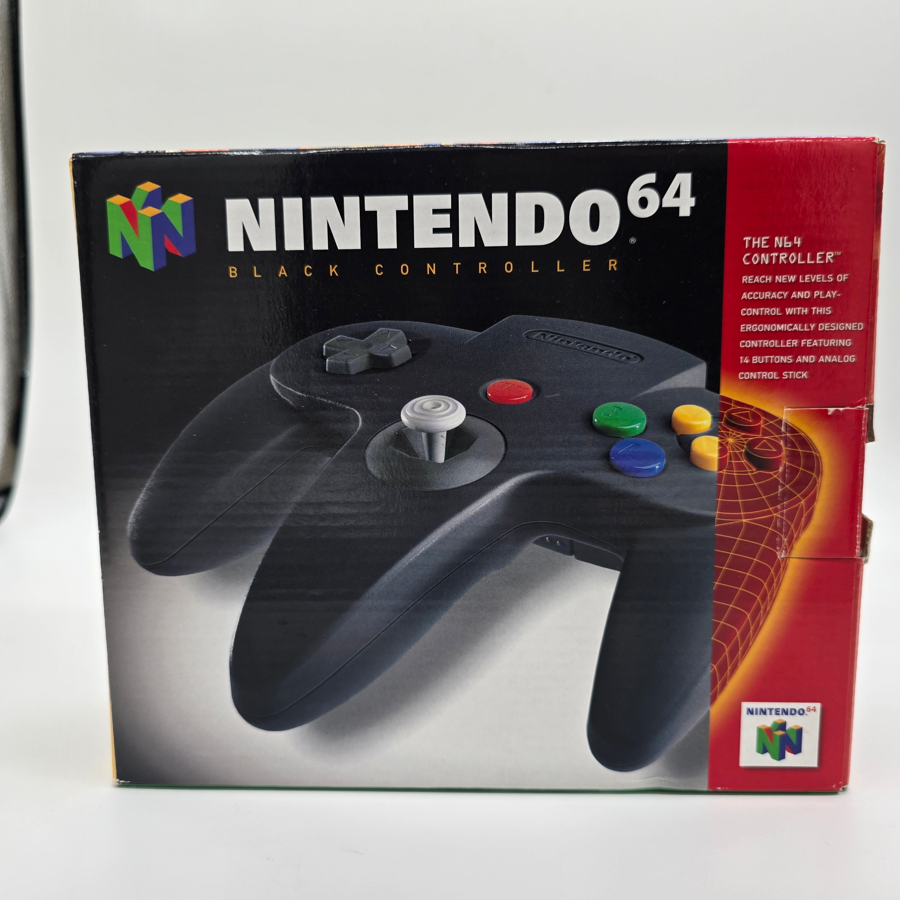 Nintendo N64 Charcoal Grey Controller with Box (NUS-005)