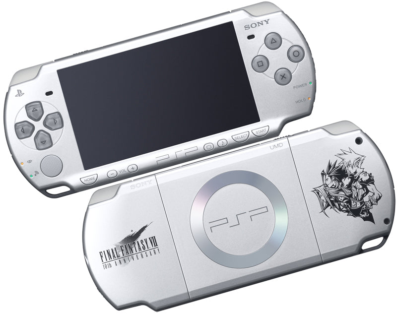 Final Fantasy Limited Edition Crisis Core JAPAN JP Sony PlayStation Portable PSP Silver Model 2000 Handheld Console