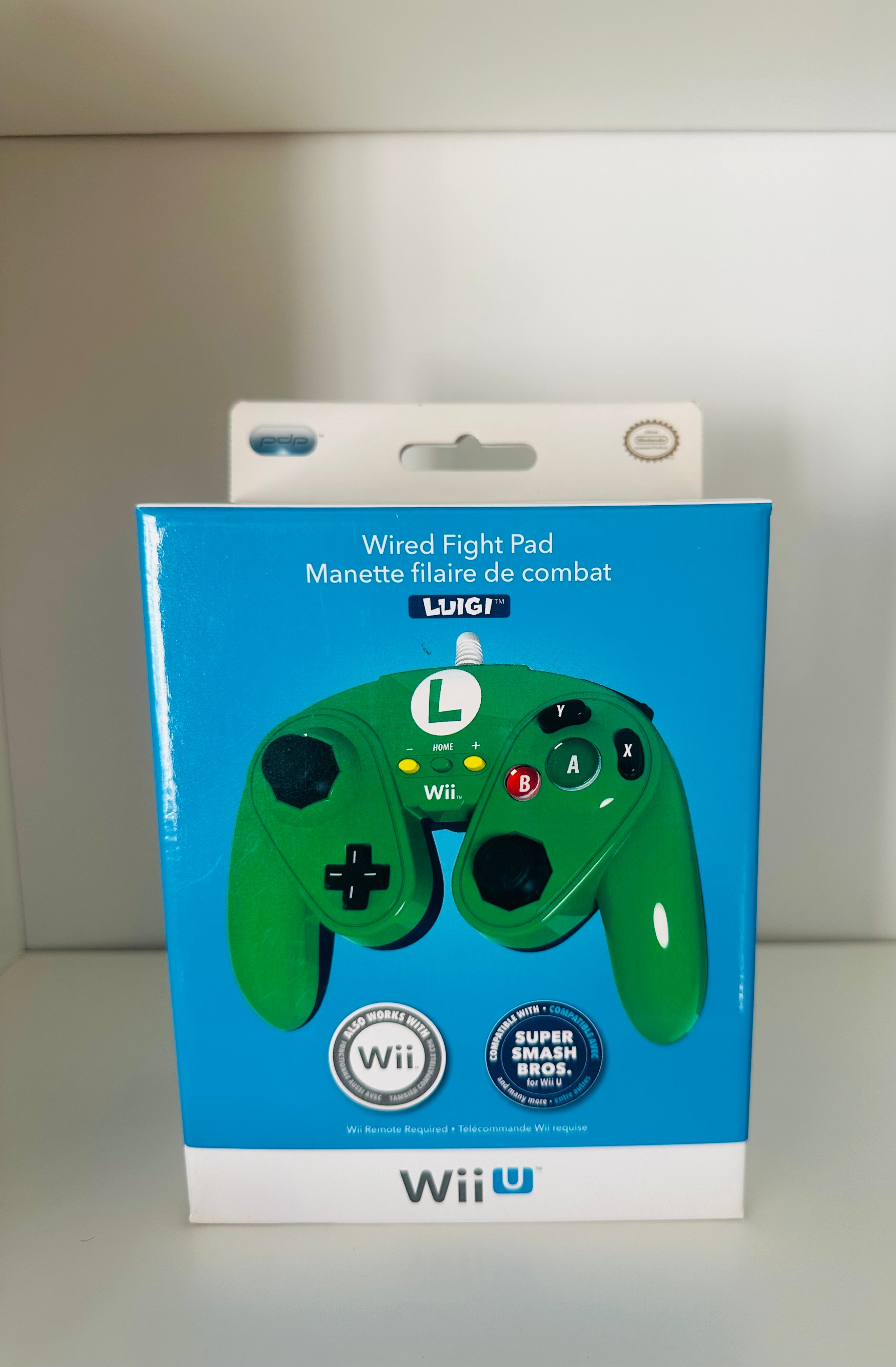 Nintendo Wii-U Luigi Fight Pad - by Hori