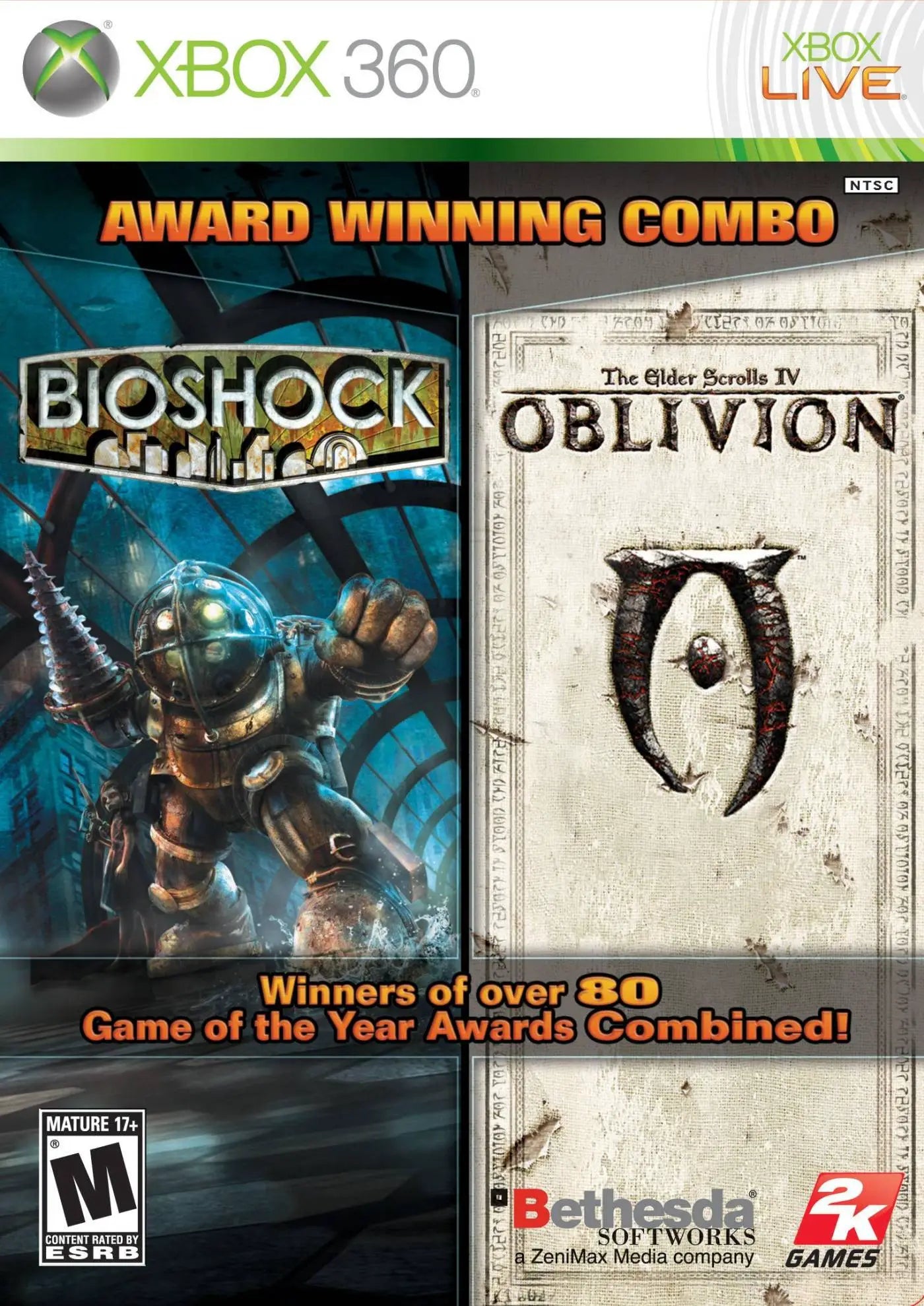 BioShock & Elder Scrolls IV Oblivion - Microsoft Xbox 360