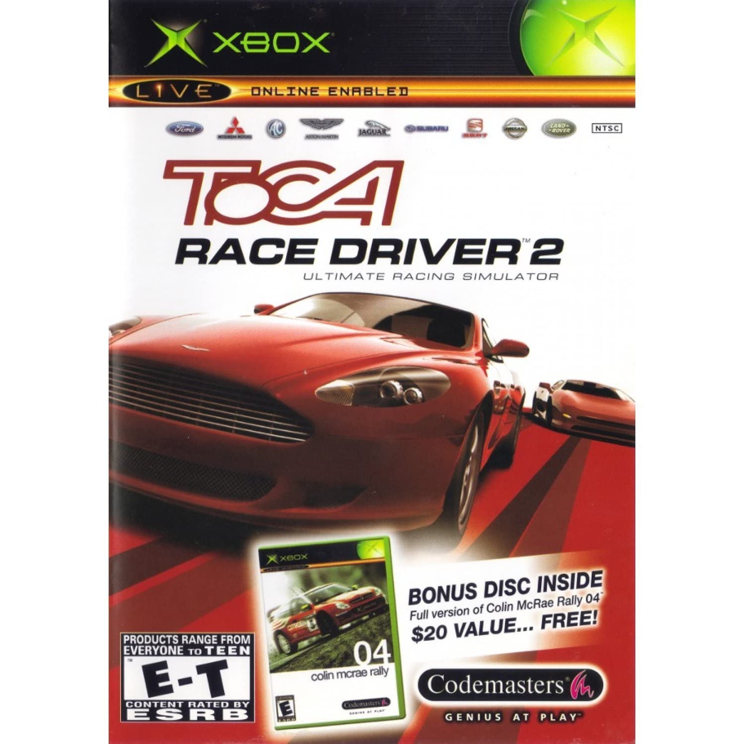 TOCA Race Driver 2 & Colin McRae Rally 04  - Microsoft Xbox