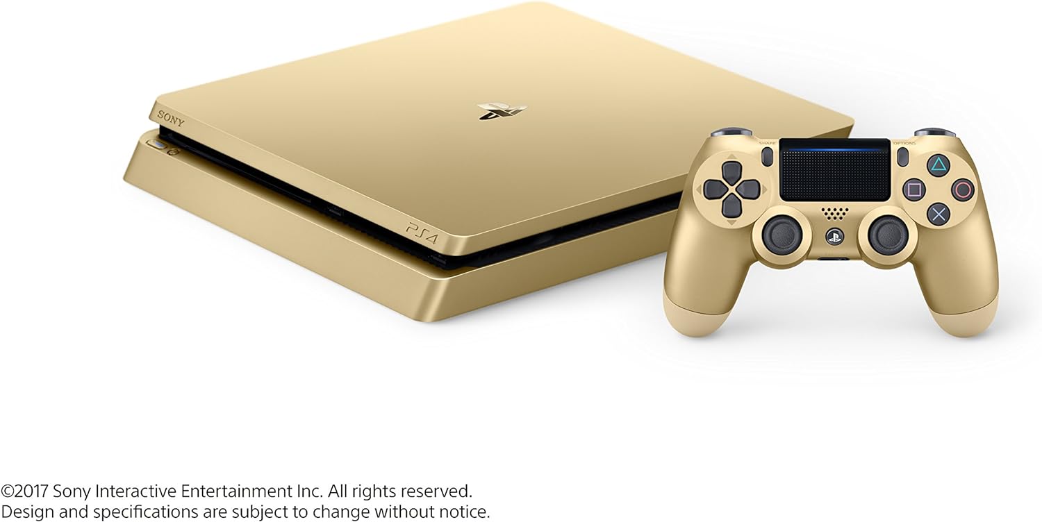 Sony PlayStation 4 PS4 Gold Slim Console Bundle