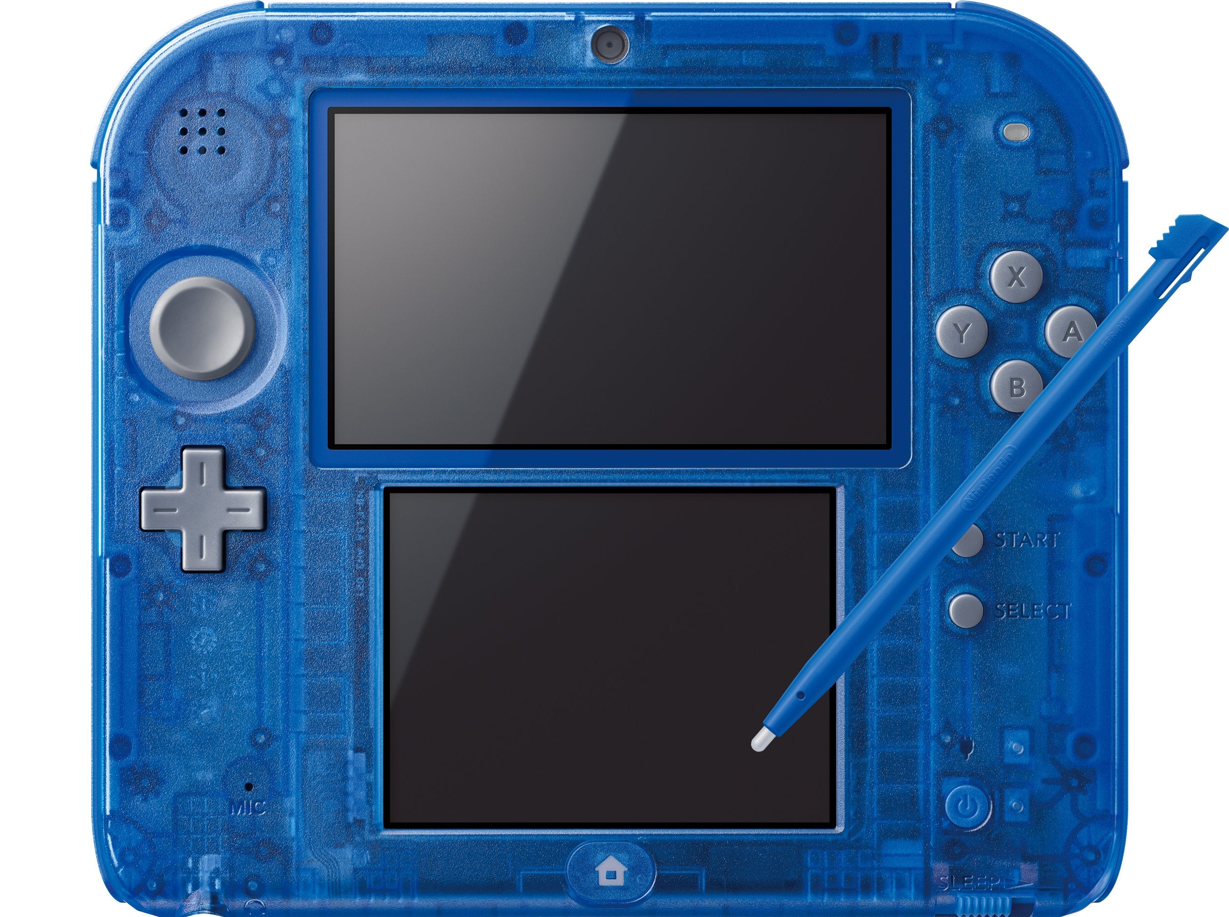 Nintendo 2DS Clear Blue Handheld Console