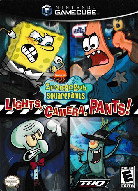 SpongeBob SquarePants Lights Camera Pants - Nintendo GameCube