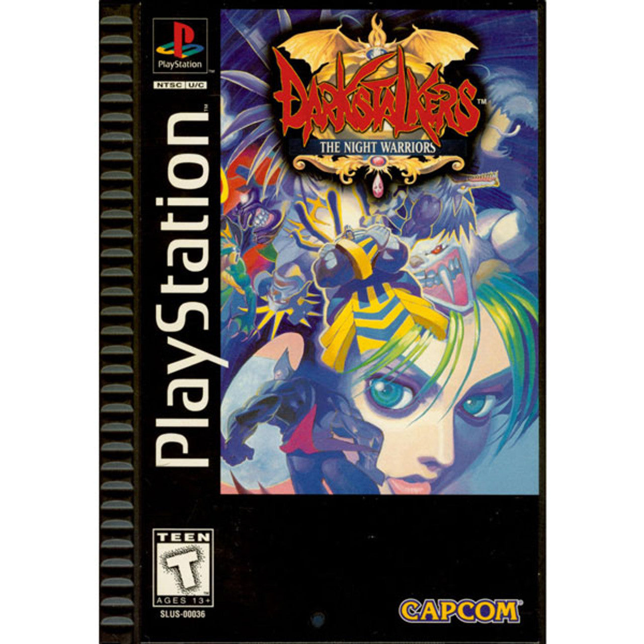 Darkstalkers The Night Warriors - Sony PlayStation 1 (PS1)