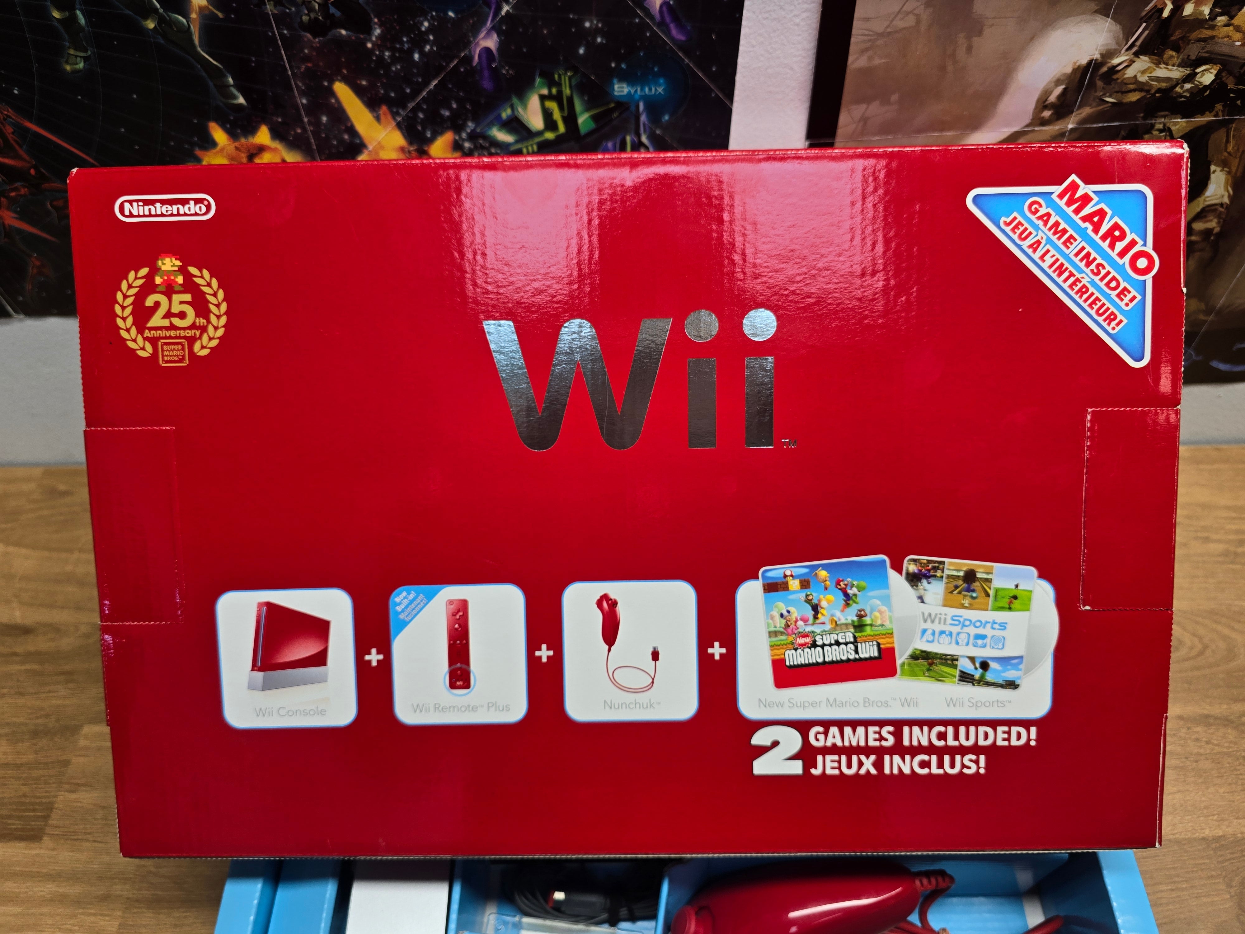 Nintendo Wii RVL-001 25th Anniversary Limited Edition Red Gaming outlet Console