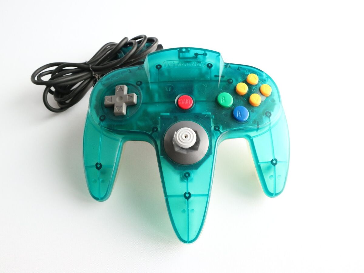 Nintendo N64 Clear Blue Controller (NUS-005)