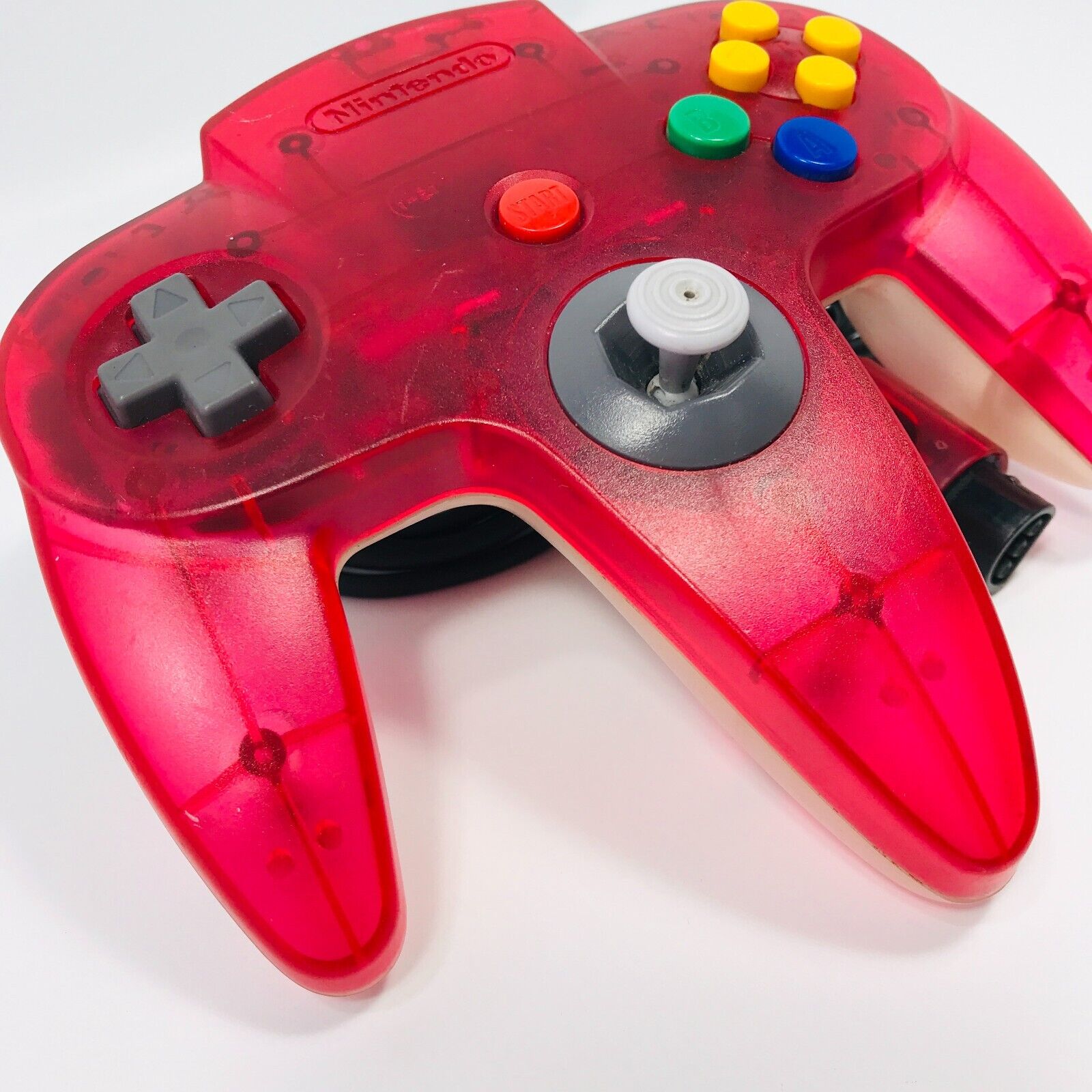 Nintendo N64 Clear Red Controller (NUS-005)