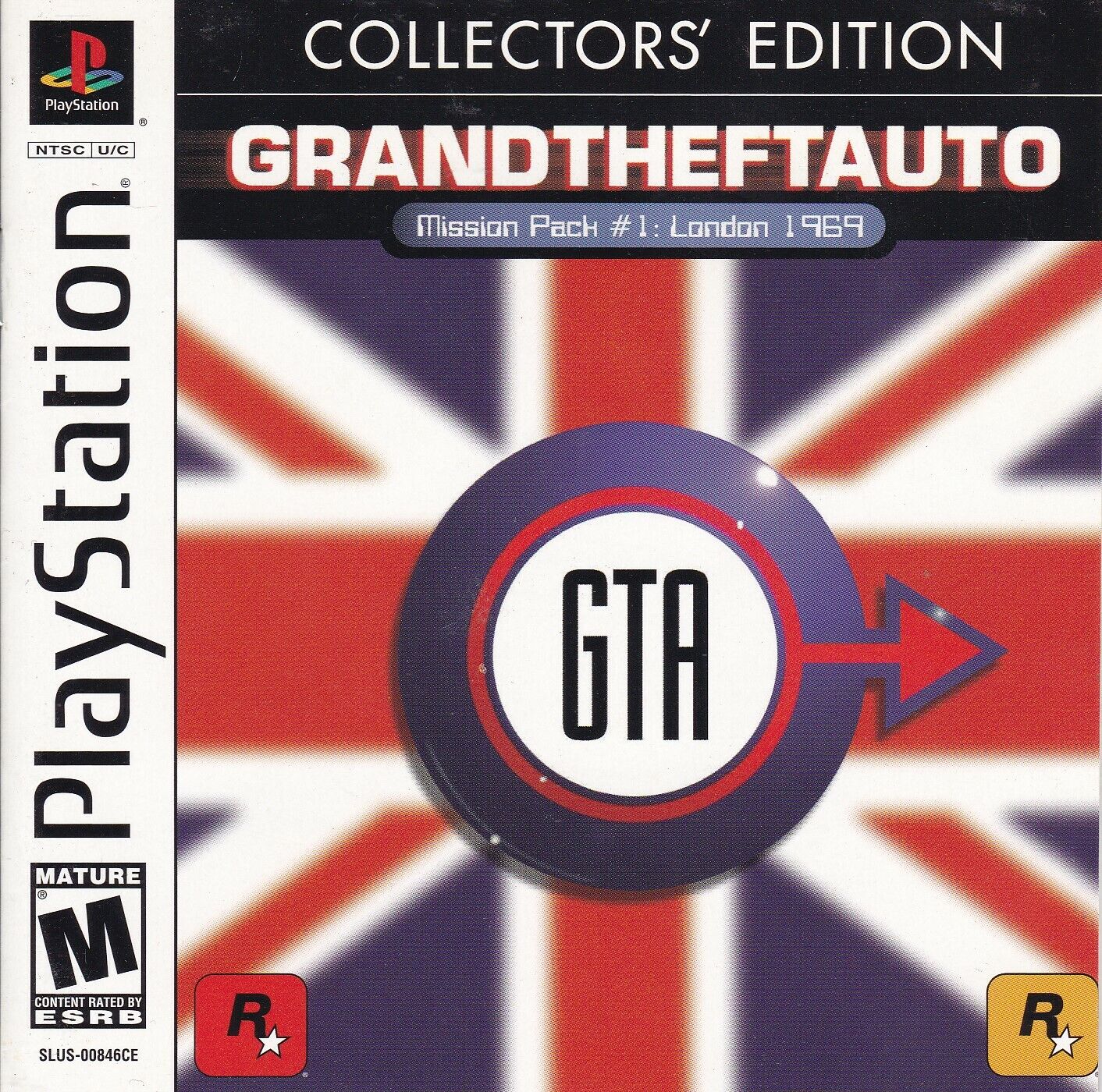 Grand Theft Auto GTA Mission Pack #1 London 1969 Collector's Edition - Sony PlayStation 1 (PS1)