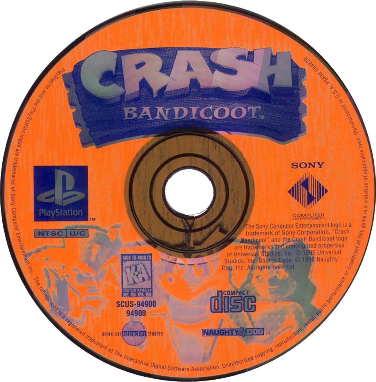 Crash Bandicoot - Sony PlayStation 1 (PS1)