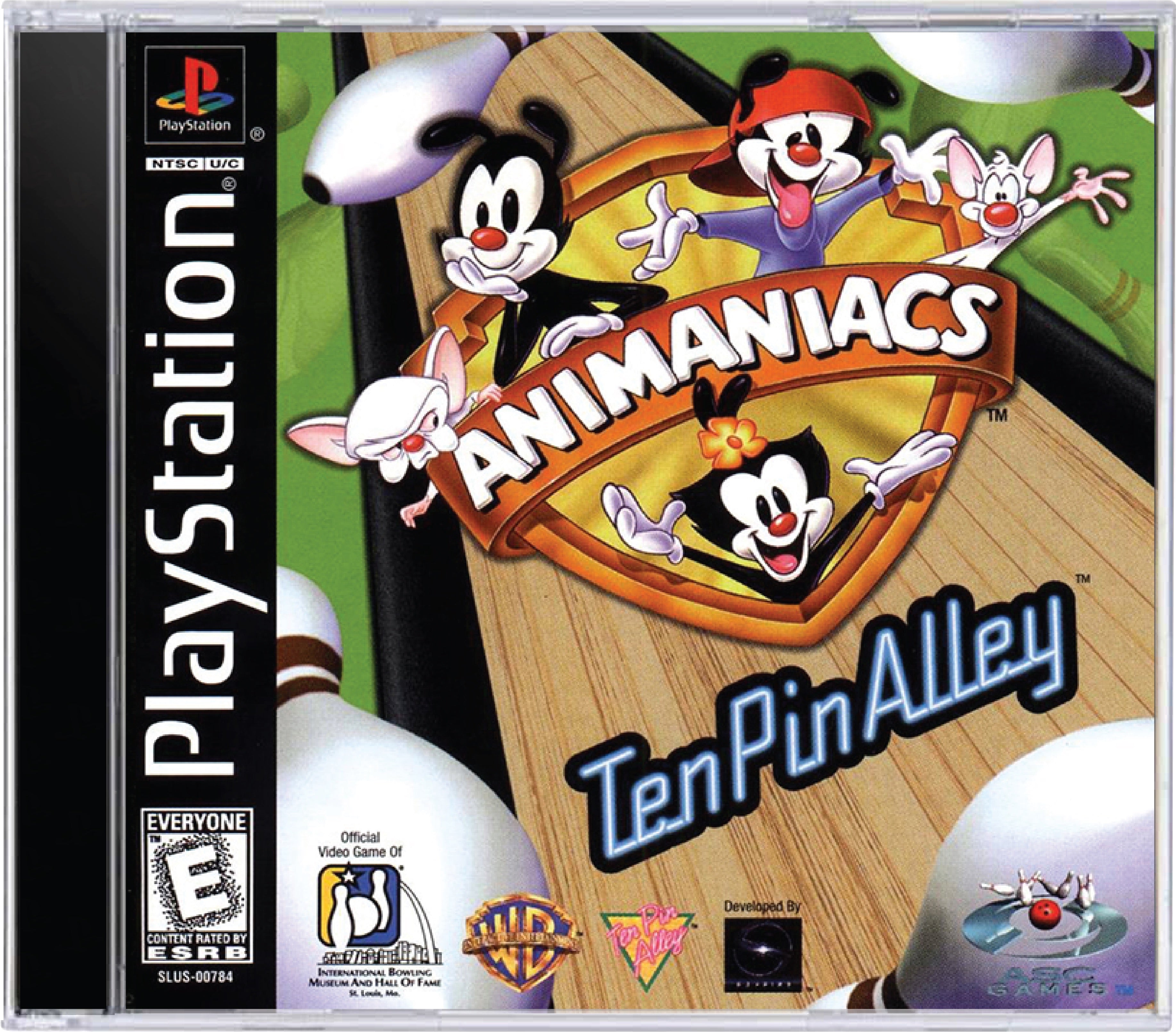 Animaniacs Ten Pin Alley Cover Art and Product Photo