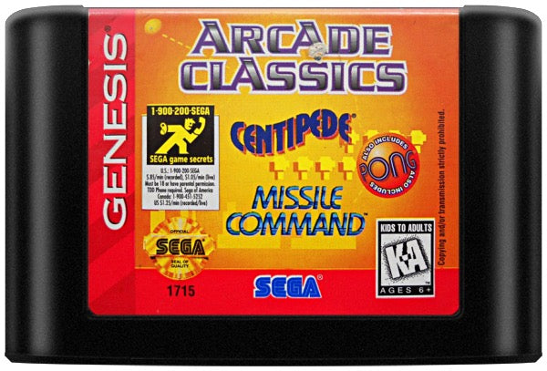 Arcade Classics Cartridge