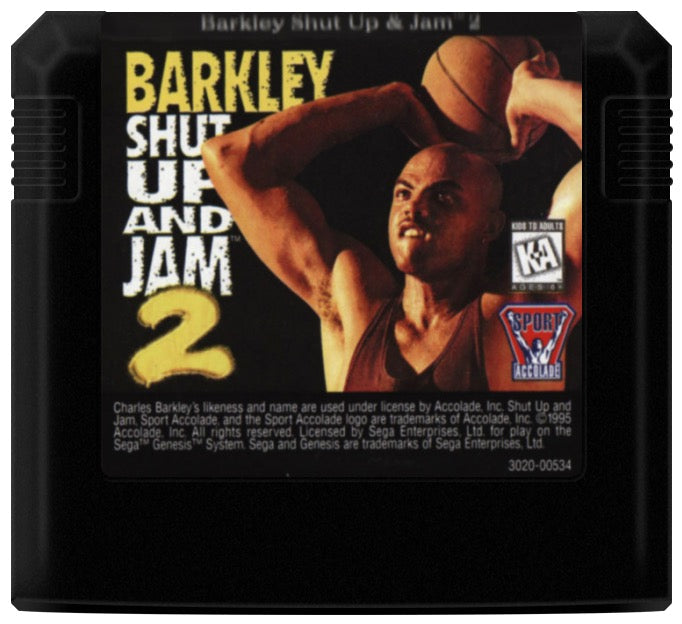 Barkley Shut Up and Jam 2 Cartridge