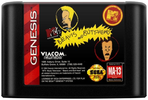 Beavis and Butthead Cartridge