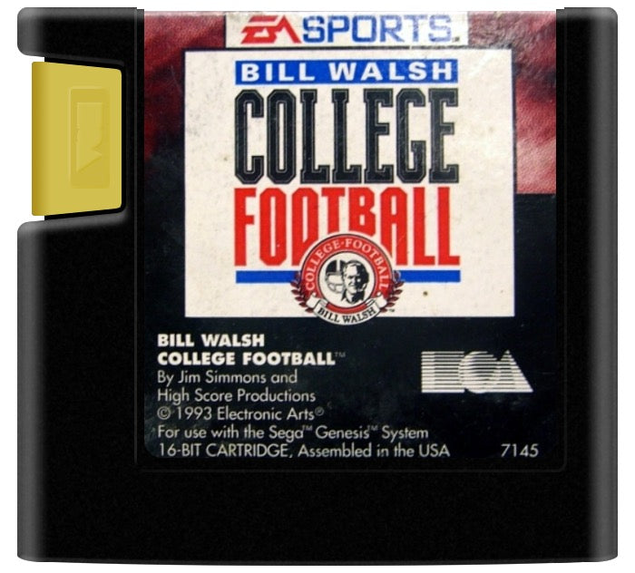 Bill Walsh College Football Cartridge