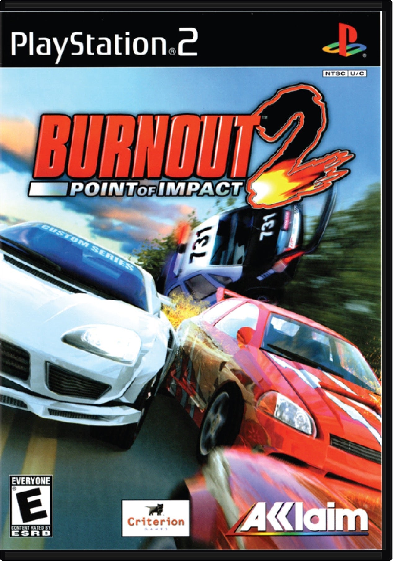 Burnout 2 Point of Impact Cover Art and Product Photo