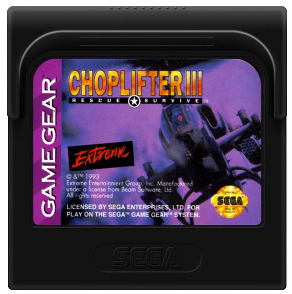 Choplifter III Cartridge