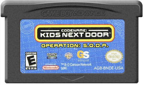 Codename Kids Next Door Operation SODA Cartridge