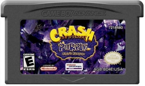 Crash Bandicoot Purple Cartridge