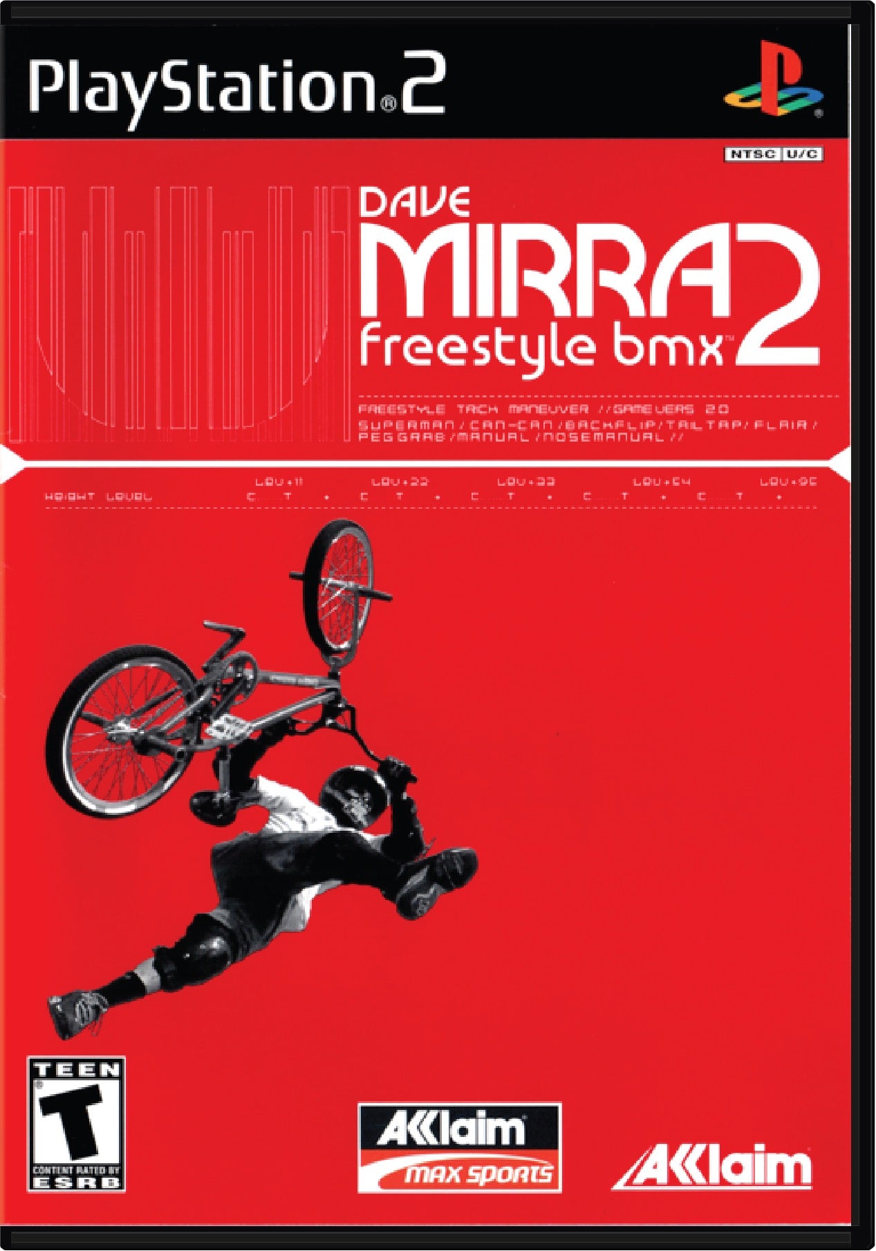 Dave Mirra Freestyle BMX 2 for Sony PlayStation 2 PS2 TVGC