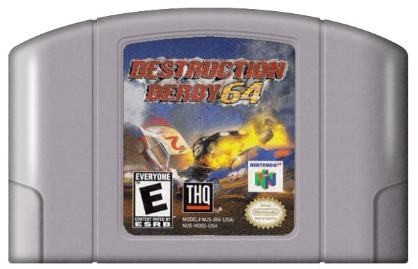 Destruction Derby 64 Cover Art and Product Photo