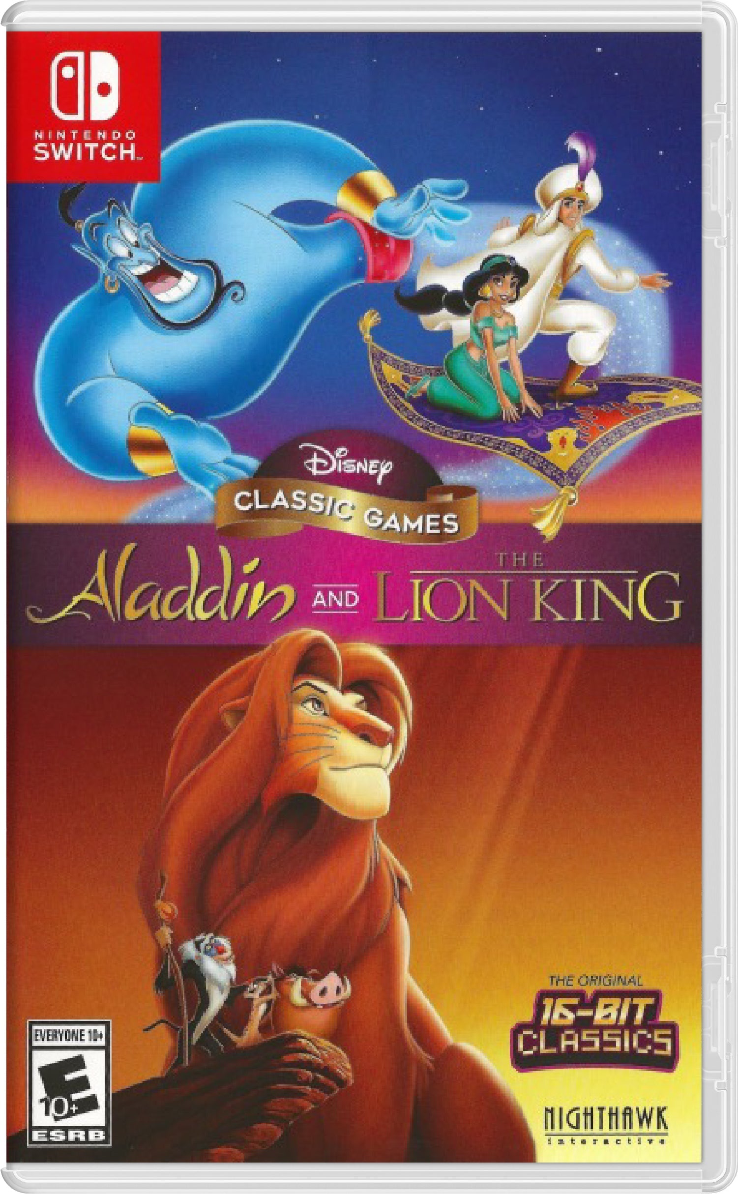 Disney Classic Games Aladdin and The Lion King Cover Art