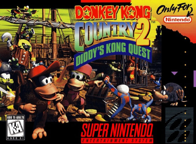 Donkey Kong Country 2 Cover Art