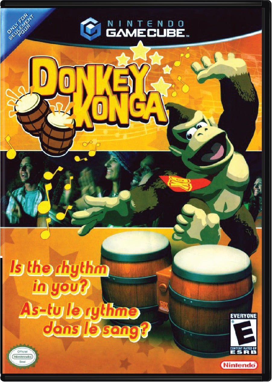 Donkey Konga Cover Art and Product Photo