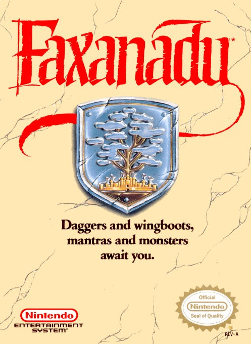 Faxanadu Cover Art and Product Photo