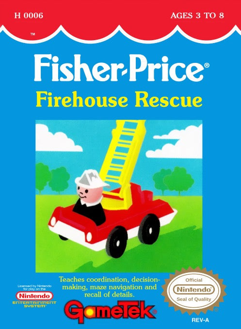 Fisher-Price Firehouse Rescue - Nintendo NES