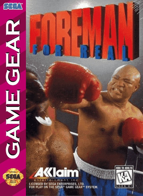 Foreman for Real Cover Art