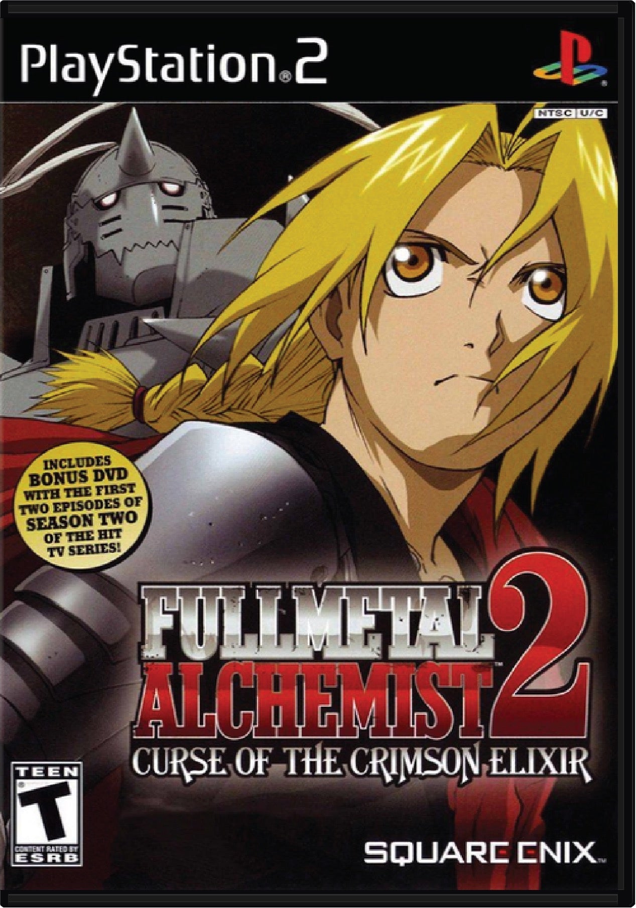 Fullmetal Alchemist 2 Curse of the Crimson Elixir Cover Art and Product Photo