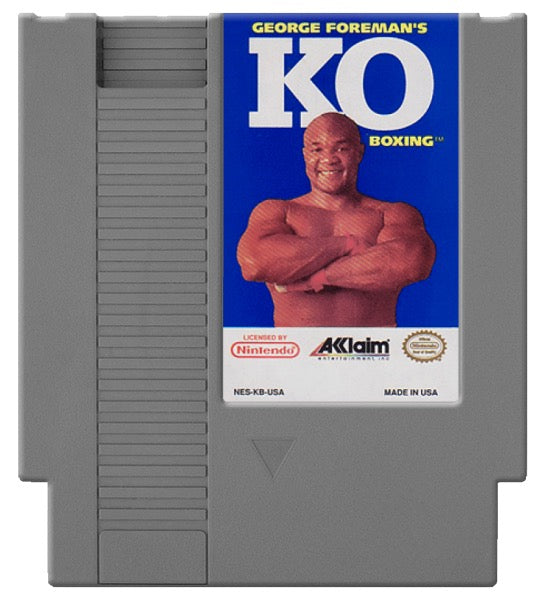 George Foreman's KO Boxing Cover Art and Product Photo