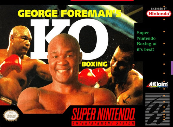 George Foreman's KO Boxing Cover Art