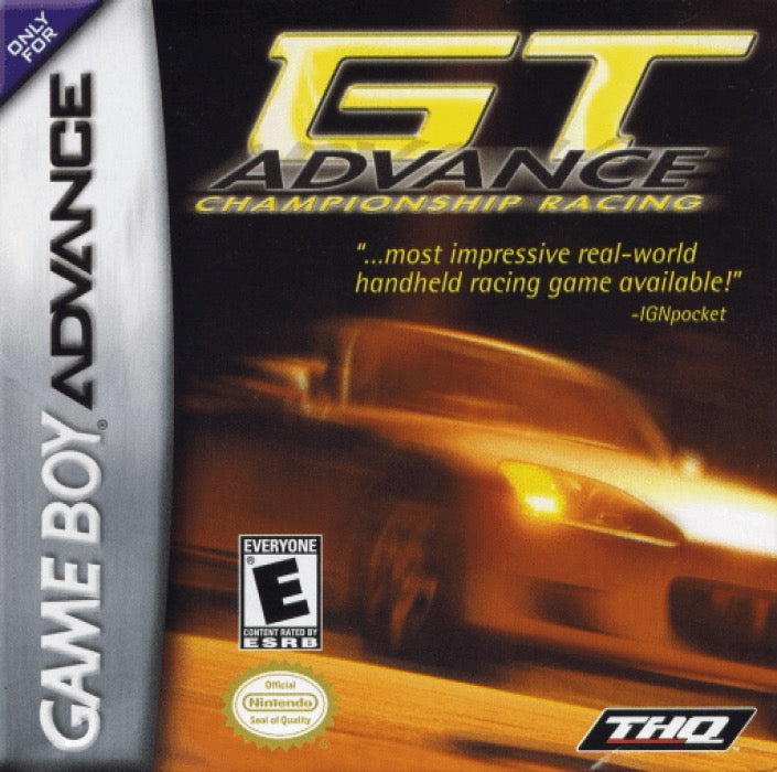 GT Advance Championship Racing Cover Art