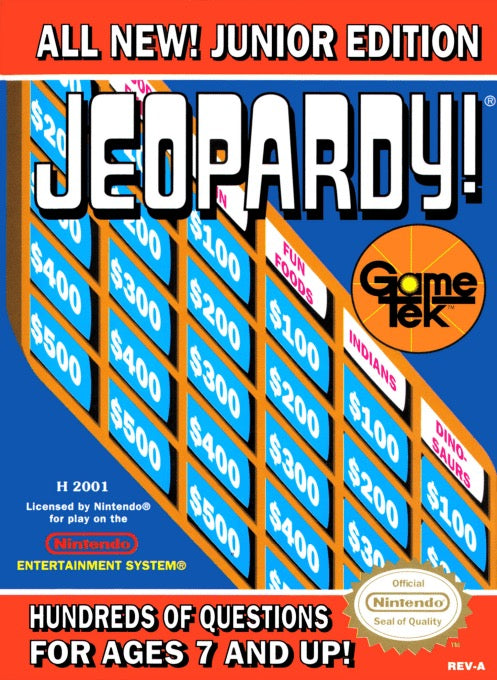 Jeopardy Junior Edition - Nintendo NES