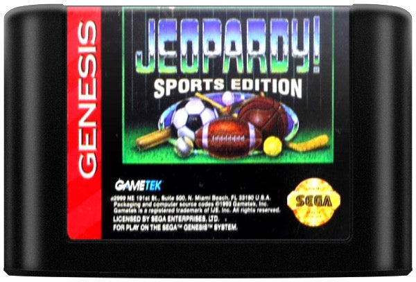 Jeopardy Sports Edition Cartridge