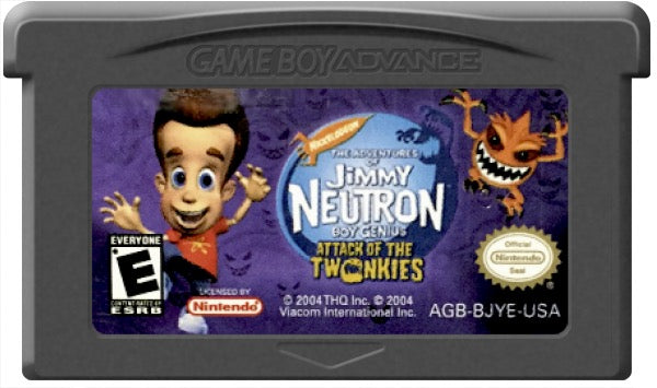Jimmy Neutron Attack of the Twonkies Cartridge