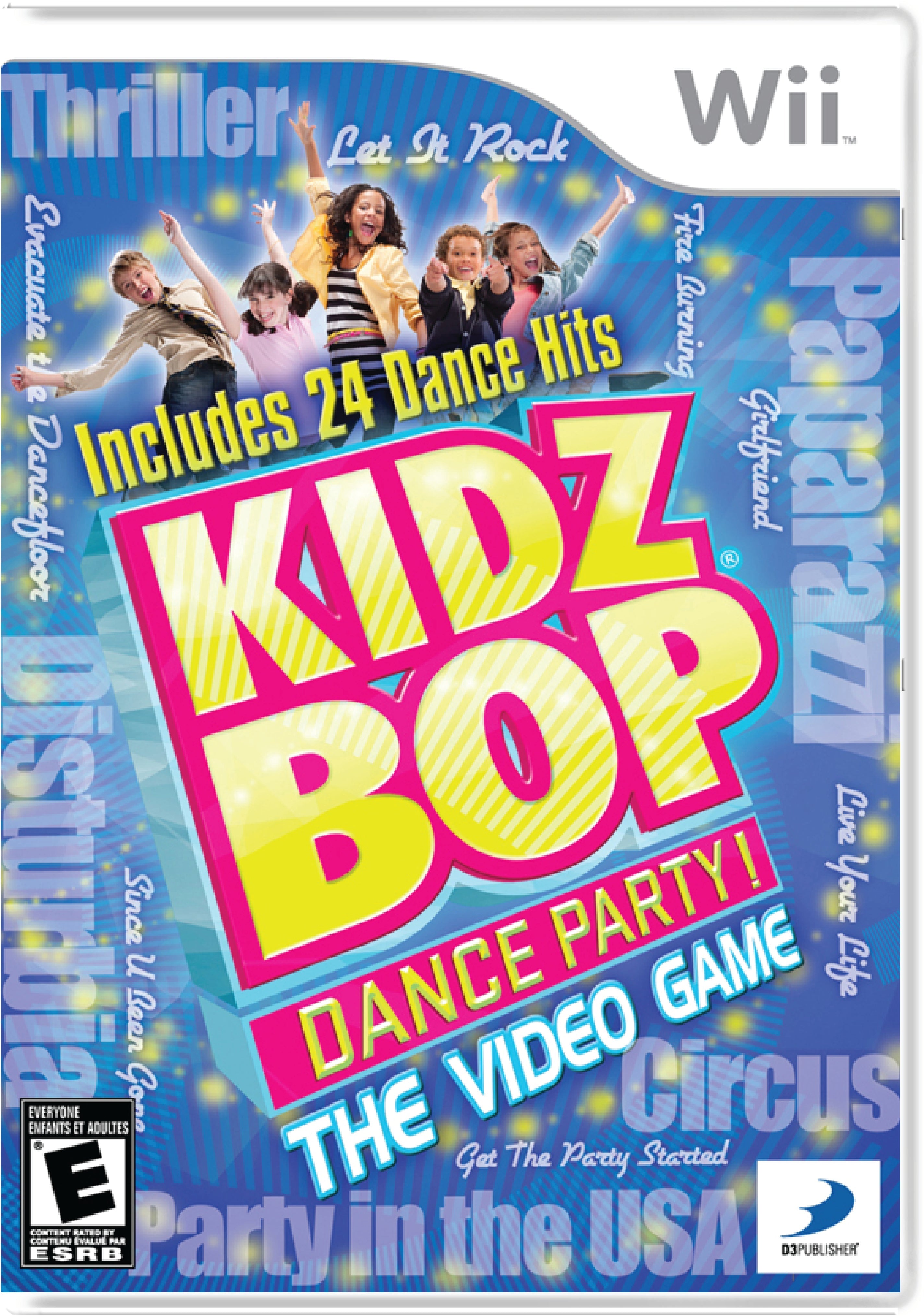 Kidz Bop Dance Party The Video Game Cover Art