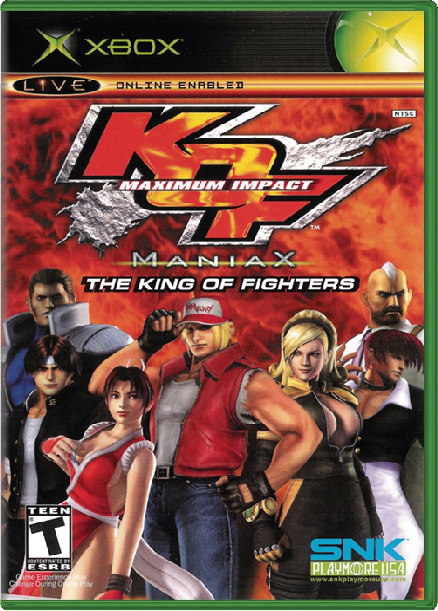 King of Fighters Maximum Impact Maniax Cover Art