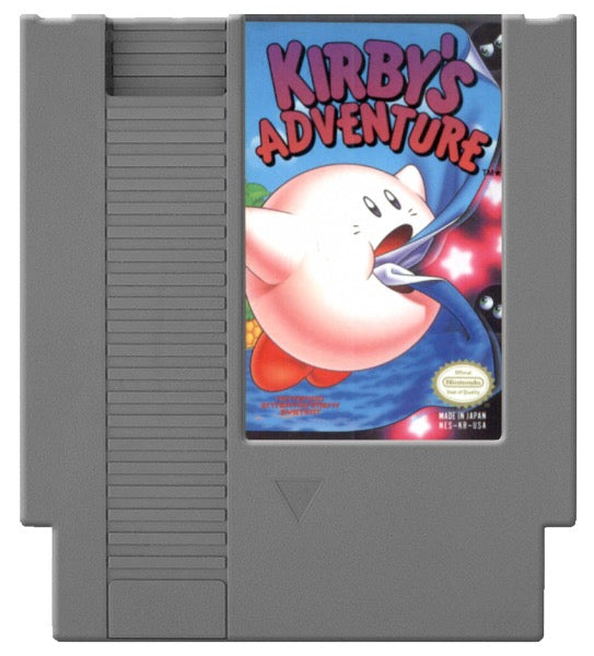 Kirby's Adventure Cover Art and Product Photo