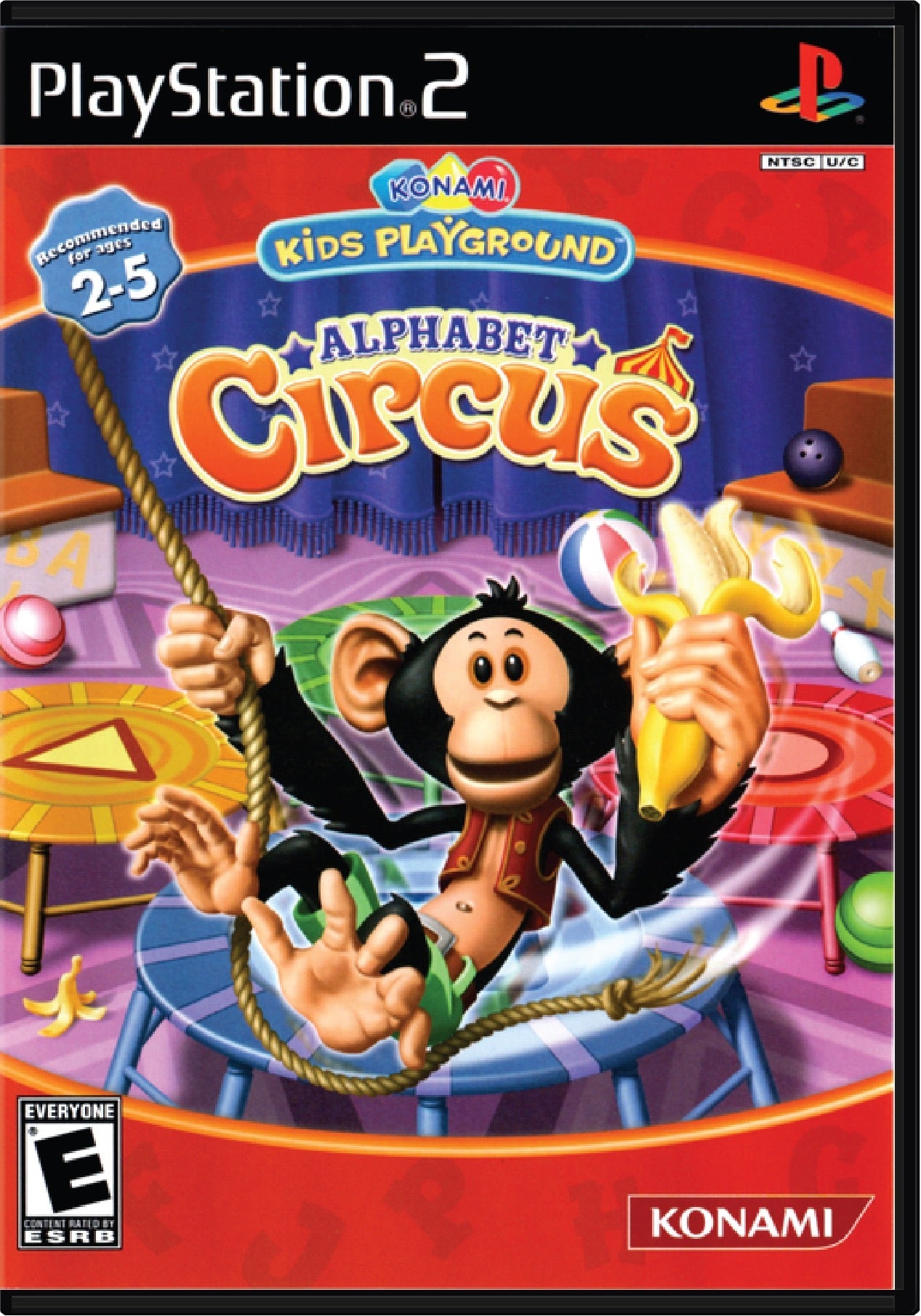 Konami Kids Playground Alphabet Circus Cover Art and Product Photo