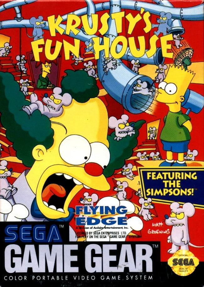 Krusty's Fun House Cover Art