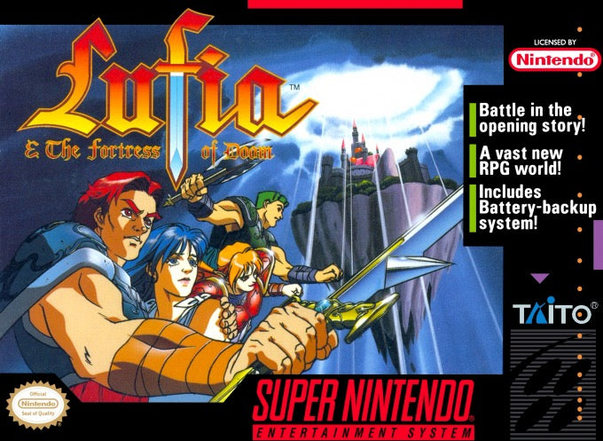 Lufia and The Fortress of Doom Cover Art