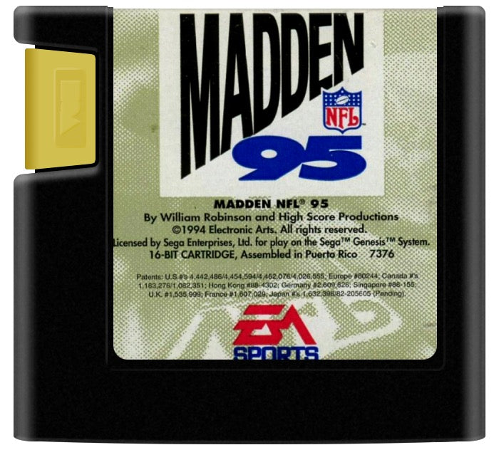 Madden NFL '95 Cartridge