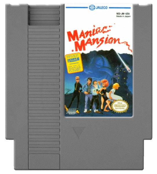 Maniac Mansion Cover Art and Product Photo