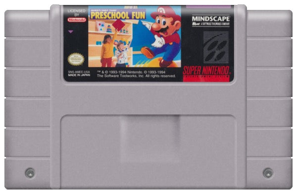 Mario's Early Years Preschool Fun Cartridge