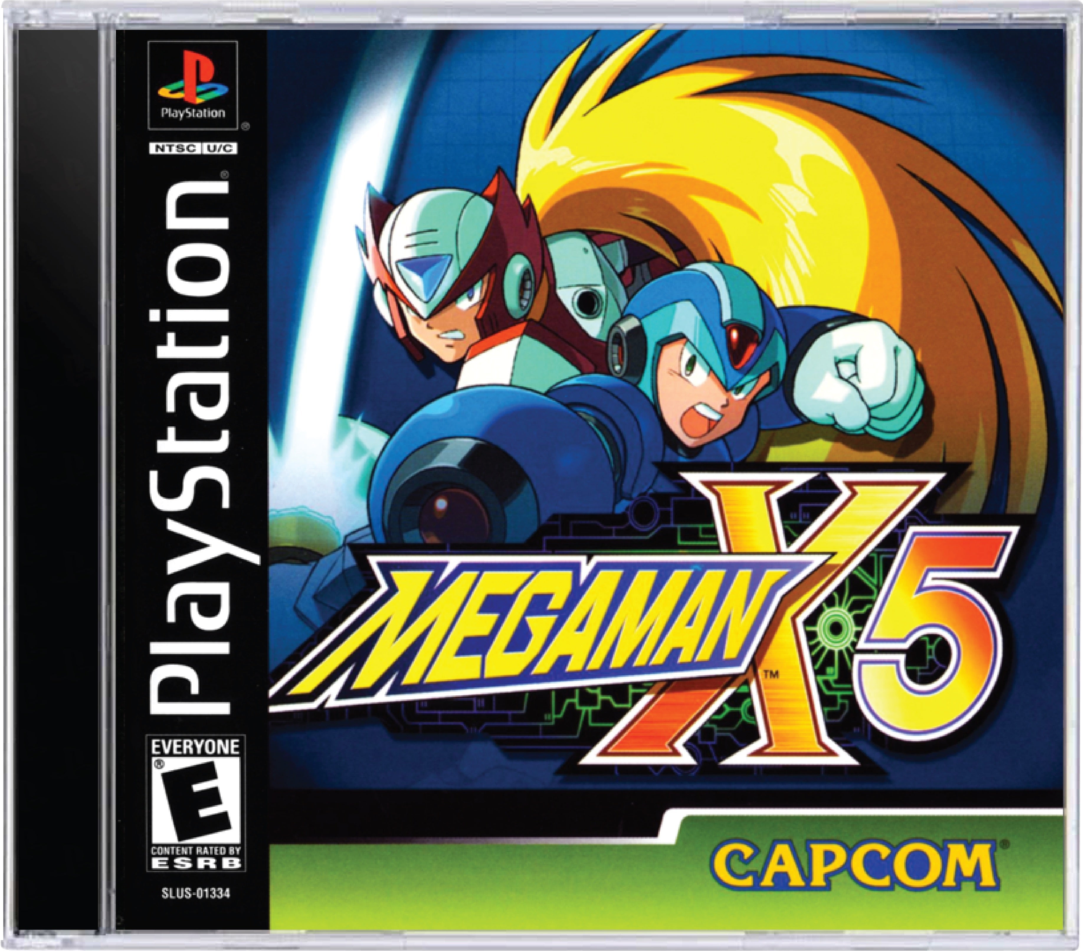 Mega Man X5 Cover Art and Product Photo